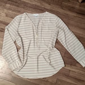 Calvin Klein zippered front tunic